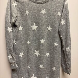 Gray Star Pattern Women’s Sweater